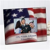 American Flag Personalized Frame - 8933