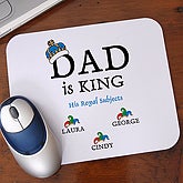 Dad is King Personalized Mouse Pad - 9008M