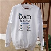 Dad is King Adult Sweatshirt - 9008S