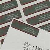 Snowflake Return Address Labels - 9059