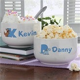 Boy Alphabet Animals© Personalized Stoneware Bowl - 9350