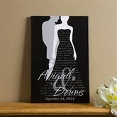 Bride & Groom Silhouette© Canvas Art - 16