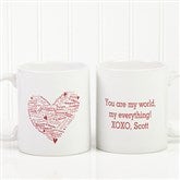 Heart of Love Personalized Coffee Mug- 11 oz. - 9585-S