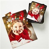 Personalized Holiday Photo 25 Pc Puzzle & Tin- Vertical - 9701-V25