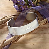 Engraved Cuff Braclet - 9715