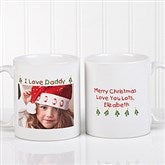 Christmas Photo Wishes Personalized Coffee Mug- 11 oz. - 9779-S