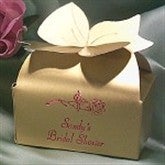 Personalized Bow Top Custom Wedding Favor Boxes - 1659D Personalized Bow Top Custom Wedding Favor Boxes - 1659D