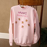 Pink Personalized Women's Sweatshirt with Precious Gift Design