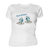 Best Friends  ADULT White Sweatshirt