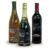 Joyous Hanukkah Keepsake Wine Bottle