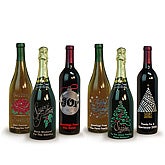Happy Holidays Wine Art