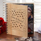 Loving Hearts Wood Photo Album