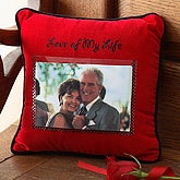love of my life velvet photo pillow