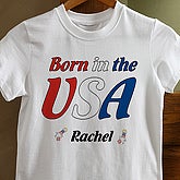 Born in the USA  - Infant Fleece Romper