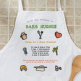 Recipe for a Happy Household Personalized Apron, Potholder