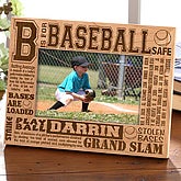 B is for Baseball Custom Picture Frame