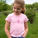 Princess Pink Embroidered Ruffled Tee
