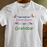 Custom Kids Easter Bunny Sweatshirt - Who Needs The Bunny Version