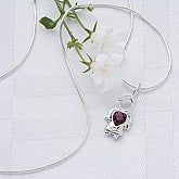 Swarovski® Birthstone Angel Necklace