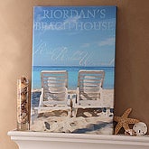 Custom Personalized Lake House Canvas Art - Medium