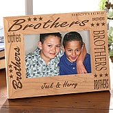 Brothers© Wood Photo Frame
