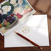 Personalized Monogram Foil Pritned Seals - Gold, Silver
