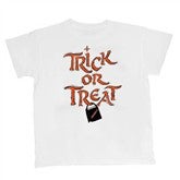 Trick or Treat White Girls Fitted Tee
