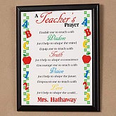 2806 - A Teacher's Prayer Custom Plaque