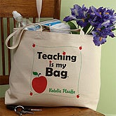 2808 - Teaching Is My Bag Canvas Tote Bag