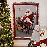 Holiday Hours Personalized Tapestry Afghan