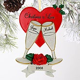 Christmas Is Love Personalized Ornament