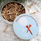 Tees The Season Personalized Golf Tee Tin