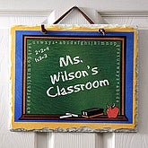 Personalized Teacher's Classroom Slate Plaque - 2989