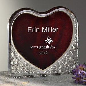 Personalized Corporate Engraved Logo Heart Gift - 10003