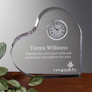 Personalized Corporate Engraved Logo Acrylic Clock - 10010