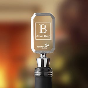 Personalized Corporate Logo Acrylic Wine Stopper - 10019