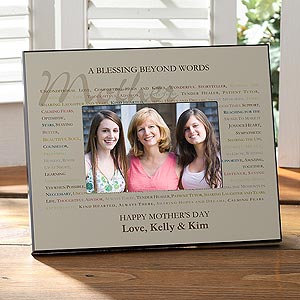 Personalized Picture Frames for Mothers - Blessing Beyond Words - 10040