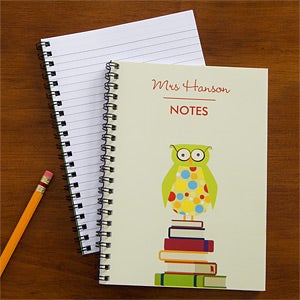Personalized Notebooks for Teachers - Wise Owl - 10094