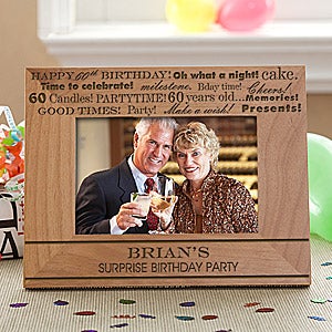 Personalized Birthday Picture Frame - Birthday Fun - 10097