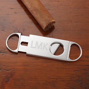 Personalized Corporate Engraved Logo Cigar Cutter - 10146