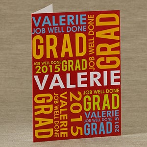 Personalized Graduation Greeting Cards - Job Well Done - 10159