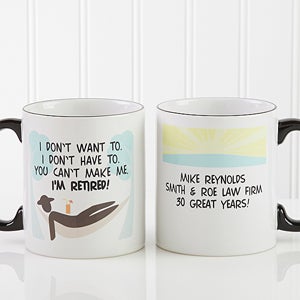 Personalized Retirement Coffee Mugs - I'm Retired - 10174