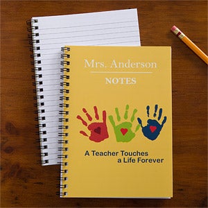 Personalized Teacher Notebook Set - Touches A Life - 10196