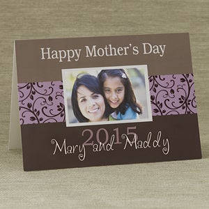 Personalized Mother's Day Photo Greeting Cards - Mommy & Me - 10206