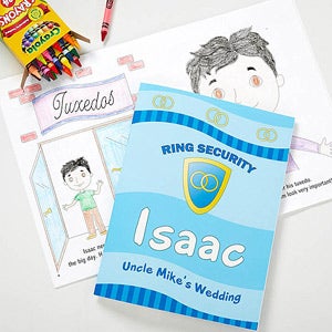 Personalized Ring Bearer Coloring Book - 10245