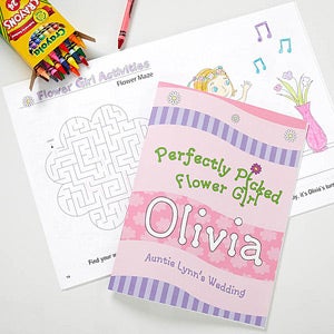 Personalized Flower Girl Coloring Book - 10246