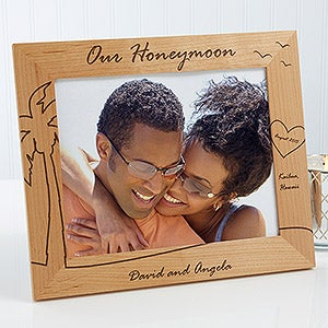 Personalized Honeymoon Picture Frames - Our Honeymoon - 10254