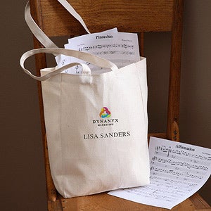 Personalized Corporate Embroidered Logo Canvas Tote - 10274