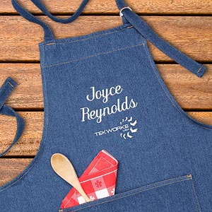 Personalized Corporate Custom Logo Denim Apron - 10286