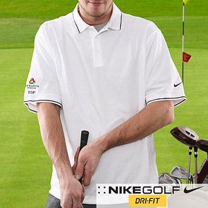 Corporate Logo Design on Personalized Corporate Logo Nike Dri Fit   Golf Polo Shirt   10288